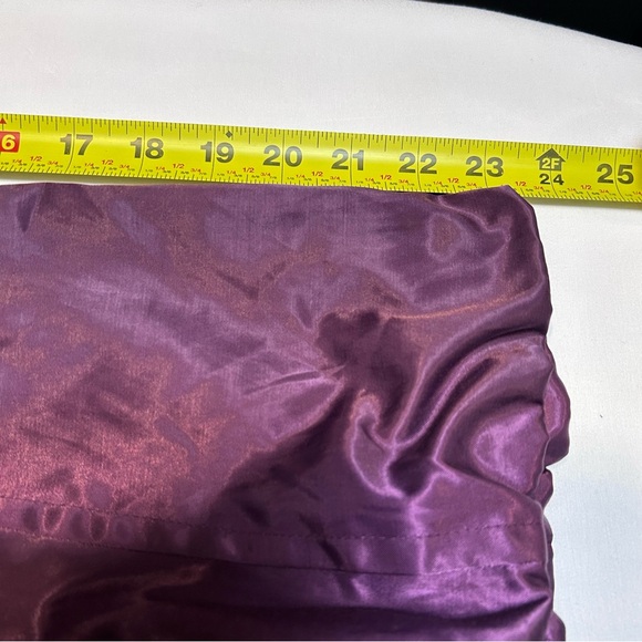 Satin Women’s Jacket Sz S Purple Ruffles Balloon Sleeve Party whimsy Artsy GUC - Picture 16 of 16